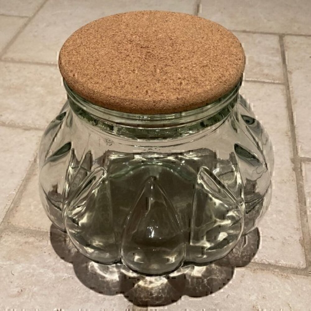 Glass Container with Cork Material Cover, Kitchen